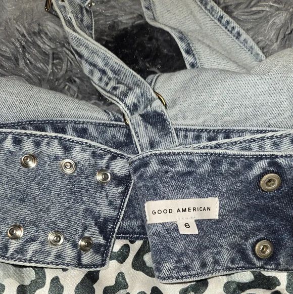 NWT Good American Denim Crop Bra Top - Picture 6 of 7